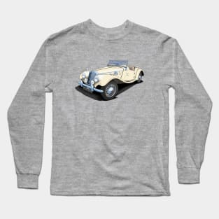 1954 MG TF sports car in ivory Long Sleeve T-Shirt